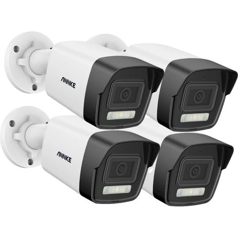 Caméra de sécurité IP, résolution 8MP, détection de mouvement, 4Pcs caméra (1/2)
