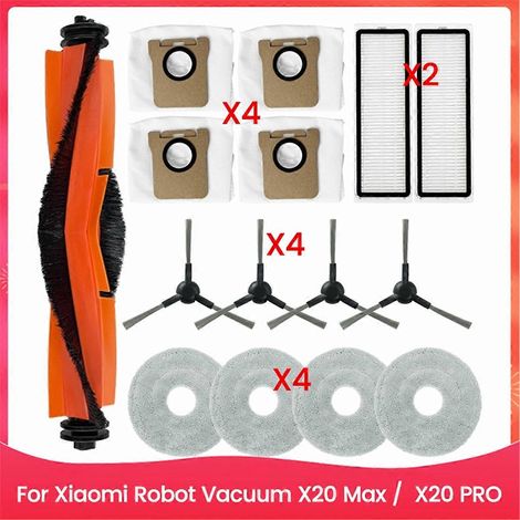 15 pièces de rechange pour aspirateur X20 Max et X20 PRO (1/5)