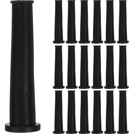 Manchons de Câble en Caoutchouc Noir pour Organiser et Protéger Fils et Câbles, Lot de 20 Pièces, pour Centre de Divertissement et Voiture (1/5)