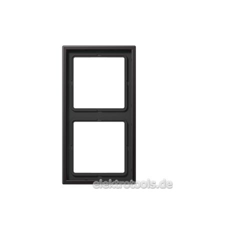 Jung AL 2982 D telaio finitura alluminio nero doppio