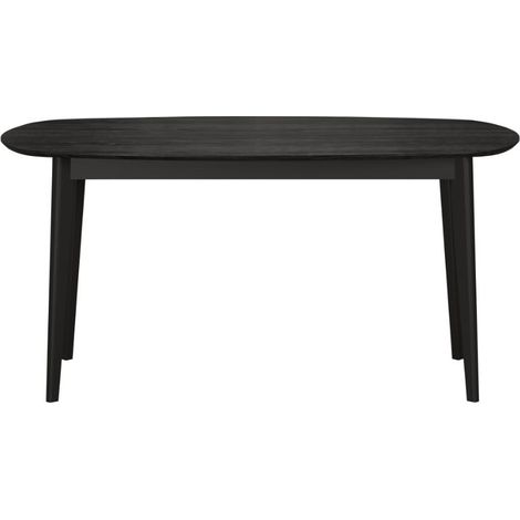Ronin table de salle à manger 90x160 cm décor cendre noir. (1/4)