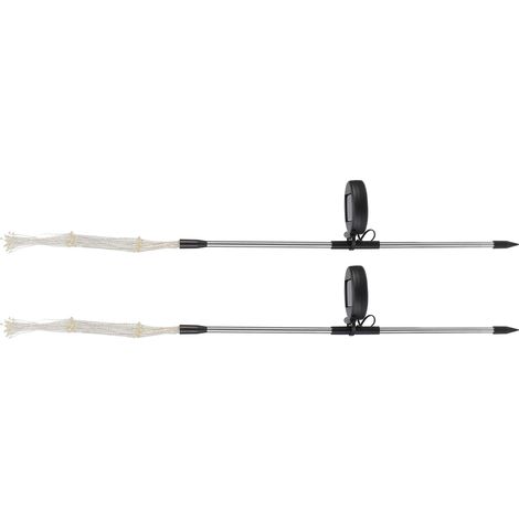 Lot de 2 lampes solaires LED étanches IP44 à 105 LED, effet feux d'artifice, pour jardin, allée et éclairage extérieur. Lumière colorée. (1/5)