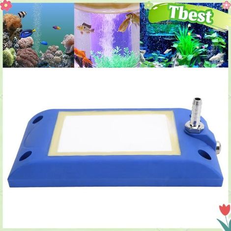 Tbest Barre de pierre à air Fish Tank Bubble Oxygen Diffuser Aquarium Double Interface Nano Air Stone animalerie aquarium Petite (1/5)