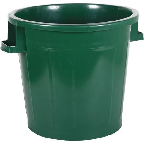 Corps de poubelle 75L Vert - Bac 2 poignées - Fabriqué en France - Livraison gratuite (1/2)