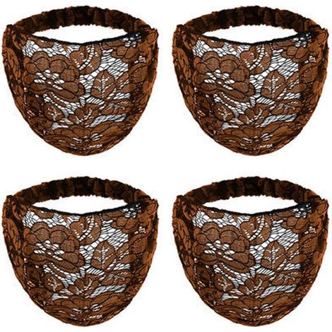 Spitzenstirnband – Breites, elastisches Haarband mit Blumenmuster für Damen – Vielseitiges Haaraccessoire – 4-teilig (1/5)