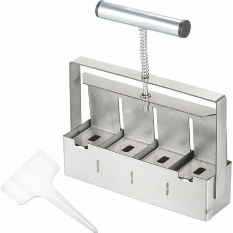 Bloqueur de sol portable Outil de blocage de sol pour bloc de sol de 2 pouces avec plantoirs et marqueur de jardin d'etiquette de plante reutilisable de 50 pieces pour la preparation du (1/5)