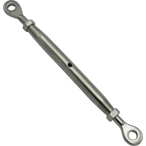Closed Body Turnbuckle Eye and Eye M5 Stainless Steel (5MM Eye Threaded Marine Strainer) (1/5)