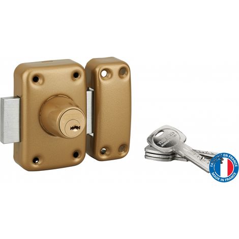 Thirard – Verrou double entrée Trafic 6 pour porte d'entrée – Cylindre 45mm – Acier – 4 clés – Protection anti-arrachement et anti-perçage