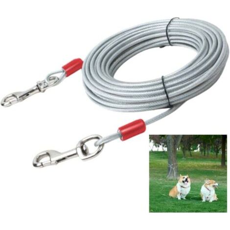 Green Mobility-Câble d'attache pour chien , 6 m, blanc (1/4)