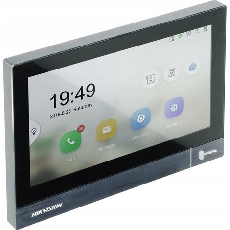 Hikvision DS-KH8381-TE1 station intérieure noire tactile 7 pouces (1/3)