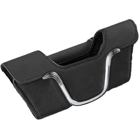 Support de rangement pour lunettes de soleil de voiture, porte-cartes, tickets, accessoires intérieurs, supports de rangement de voiture, clips de visière avec organisateur en cuir (1/5)