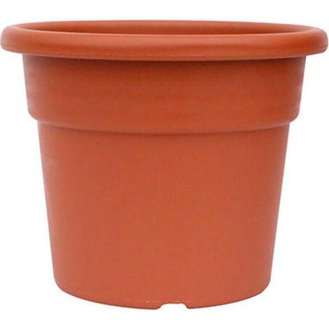 SATURNIA macetero plástico clásico 40x30 cm. , Maceta clasica.- Realizado en plástico.- Color terracotta.- Con orificios en la base.- Medidas (diámetro x al
