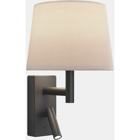 Lampade da parete Metrica Shade Reader LED E27 17.3 Bianco caldo - 2700K ON-OFF Nero 137lm