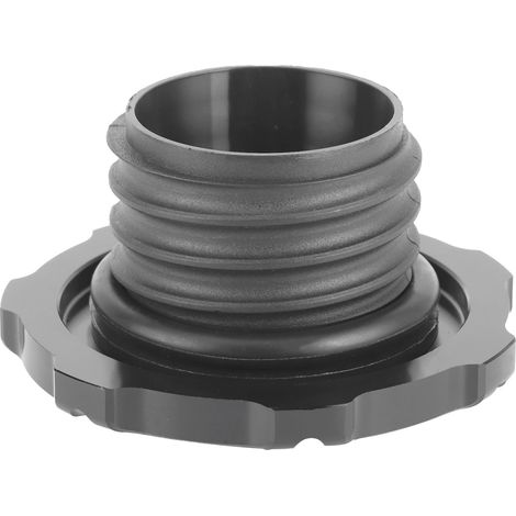 Bouchon de réservoir rétro en aluminium billette forme fleur noir hauteur 1 7/8 pouces pour moto (1/5)