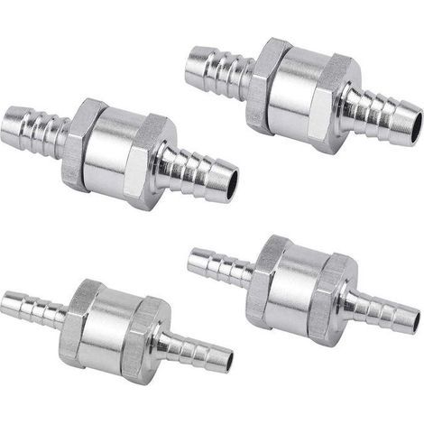 Clapet anti-retour 4 pièces, clapet anti-retour en aluminium 6/8/10/12 mm, protection contre le retour de carburant (1/5)