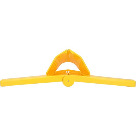 Presse-agrumes manuel à charnière, pour citrons, oranges et autres agrumes, usage domestique, jaune (1/5)