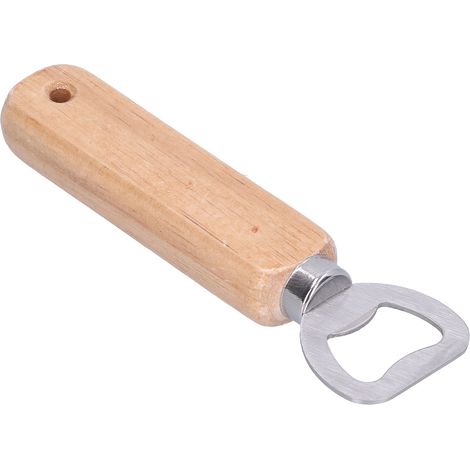 Handlicher Flaschenöffner mit Holzgriff zum Öffnen von Wein-, Bier- und Limonadengläsern, Barwerkzeug für Zuhause (1/5)