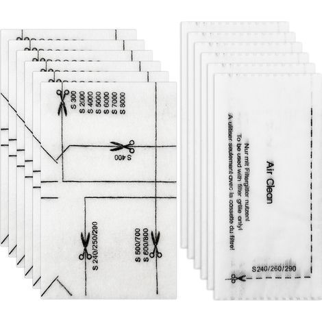 12 Pièces Filtres pour Aspirateur Miele - Protection Moteur et Évacuation d'Air avec Sacs de Filtre à Air (1/5)