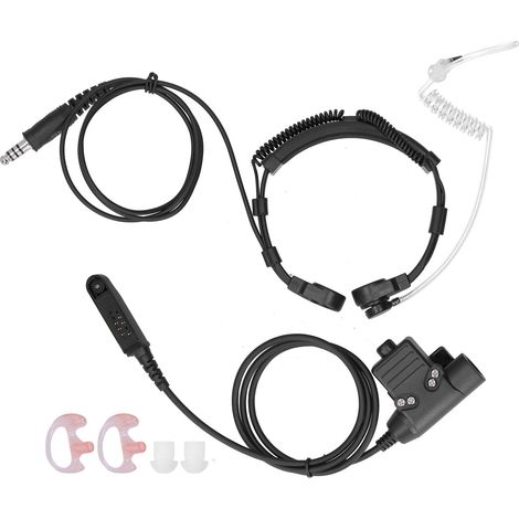 Micro-casque oreillette avec micro gorge pour talkie-walkie Baofeng UV9R, BF9700, BFA58 (1/5)