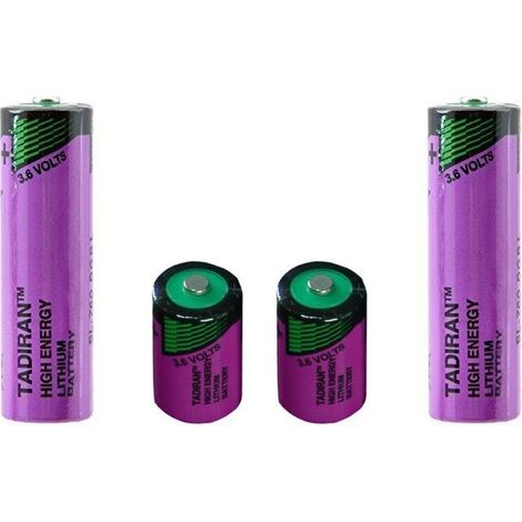 .2 Pile SL-760/S -SL-750-SoCl2 3,6V (14500)2200 mAh Tadiran.
.avec boite.