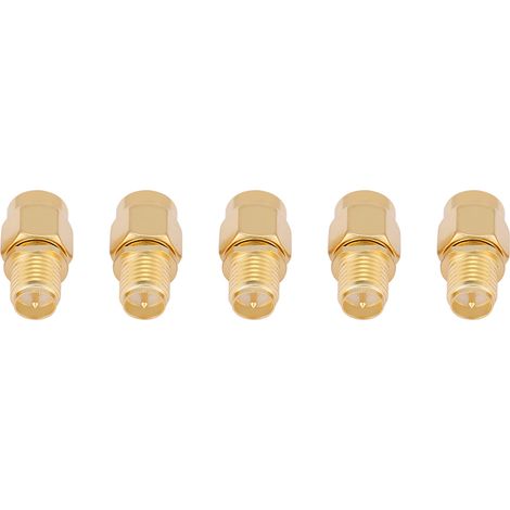 Lot de 5 connecteurs coaxiaux SMA mâle vers RP-SMA femelle (1/4)