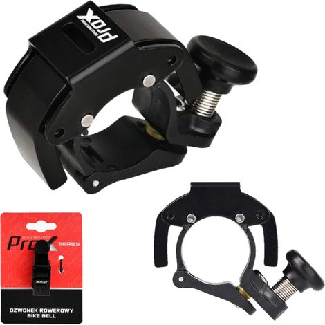 Campanello per bicicletta Ring Loud Prox CES, 28 pollici, in alluminio nero (1/4)