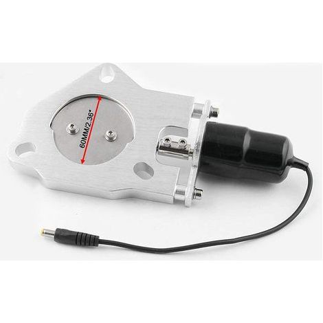 Système d'échappement avec télécommande électrique 63 mm – Valve d'échappement universelle – Son profond et débit fluide des gaz