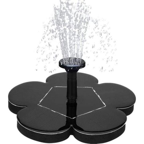 Fontaine solaire pour oiseaux - Pompe à eau flottante - Pour jardin, terrasse et bassin (1/5)