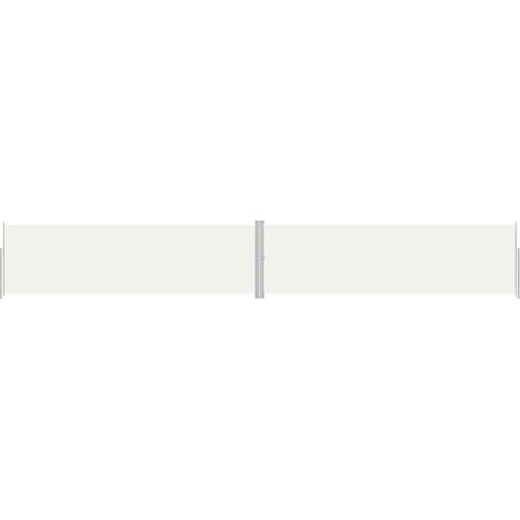 Retractable Side Awning Cream 180x1200 cm vidaXL