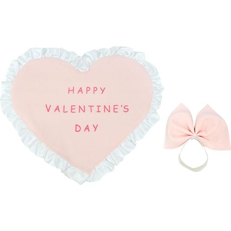 Décoration d'extérieur pour la Saint Valentin, porche, oie, ornement en dentelle en forme de cœur, facile à installer, décoration de jardin, de fête, de Saint-Valentin, de fête (1/5)