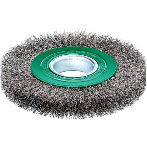 LESSMANN Rundbürste rostfrei 125x21/23mm gewellt 0,3mm (1/4)