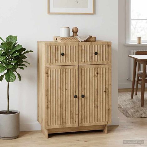Aparador Roble artisan 66 x 34,5 x 90 cm Madera de Ingeniería (1/4)