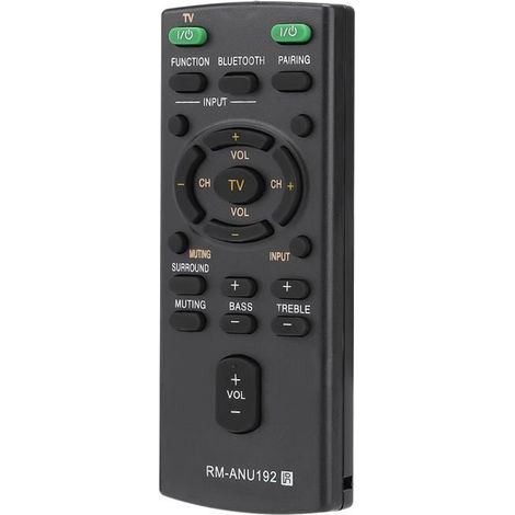 Remplacement de la télécommande de la barre de son RM-ANU192 pour Sony SACT60BT SSWCT60 HTCT60BT HTCT60 SACT60 (1/4)