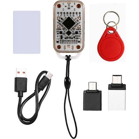 Lecteur de puces RFID Chameleon V3.0, porte-clés 1UID + carte blanche CUID, lecteur/graveur NFC, copieur de cartes à puce d'identification. (1/5)