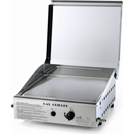 Barbecue Plaque de cuisson en acier au gaz LPG Made in Italy