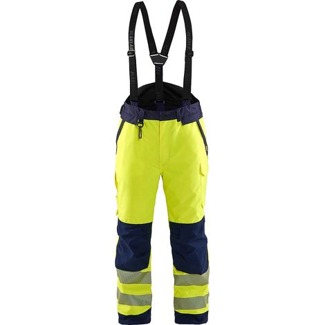 Pantalon de travail à bretelles haute visibilité 1875 - Jaune/Marine XS