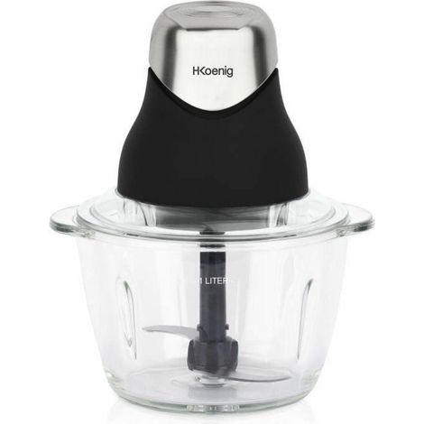 Hkoenig LEO8 Mini-Häcksler in Matt-Schwarz und Chrom