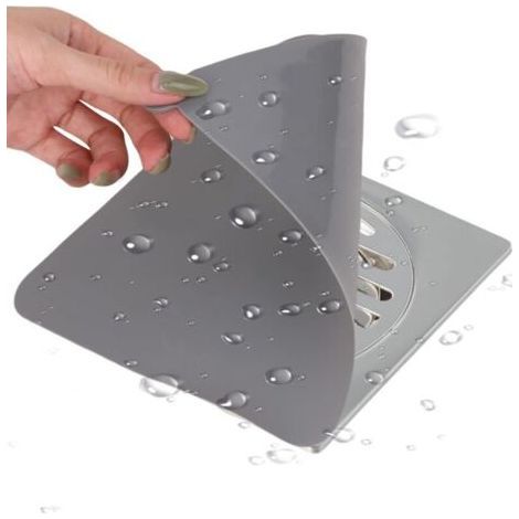 Bouchon Douche Anti Odeur, 2pcs Silicones Gris 20x20 Idéal pour Le Drain De Salle De Bain Solution Efficace Contre Les Mauvaises Odeurs Protection Durable De Votre Sanitaire (1/5)
