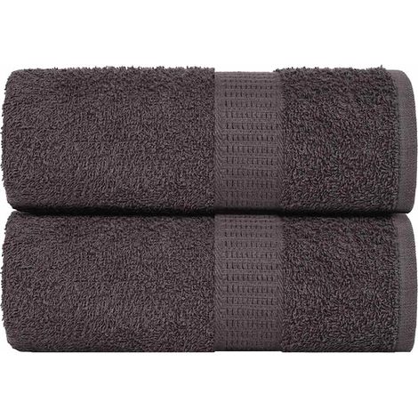 Gants de toilette FROGN, lot de 2, anthracite, 15 x 21 cm, 360 g/m²