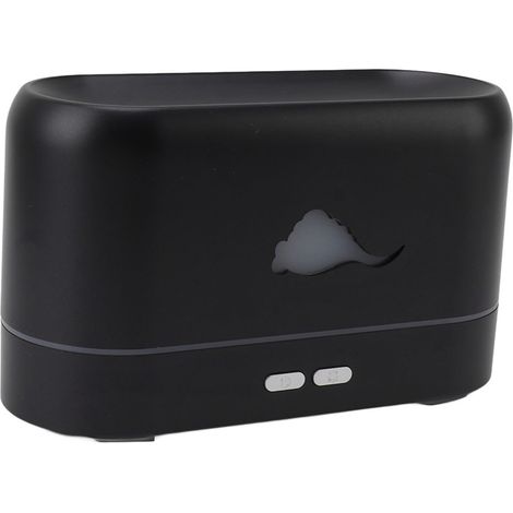 Diffuseur d'arômes à flamme Bluetooth, humidificateur d'aromathérapie à flamme 3D, diffuseur d'huiles essentielles pour chambre, bureau ou dortoir, noir (1/5)