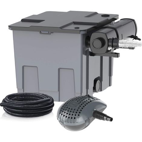 Heissner Mehrkammerfilter Set 16000 Liter inkl. 18 Watt Teichklärer