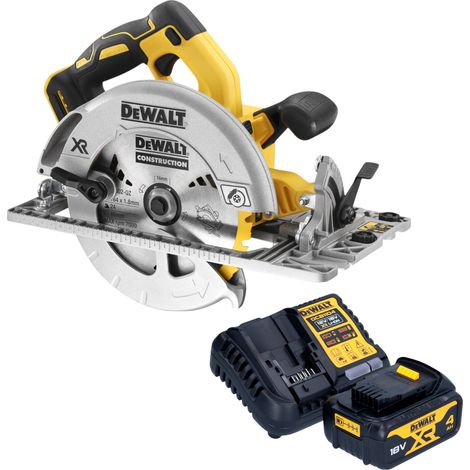 DeWalt DCS 572 M1 Scie circulaire portative sans fil 18 V 184 mm Brushless + 1x batterie 4,0 Ah + chargeur (1/4)