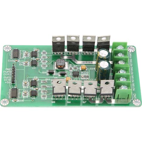 Module de commande de moteur CC double canal IRF3205, pont en H avec fonction de freinage (1/5)