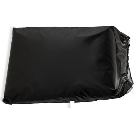 (Exclusivité Asie du Sud-Est) Housse de moto en tissu Oxford épais, protection solaire et imperméable, taille 4XL (taille standard Harley), pour véhicule tout-terrain, version améliorée - Noir et arge (1/2)