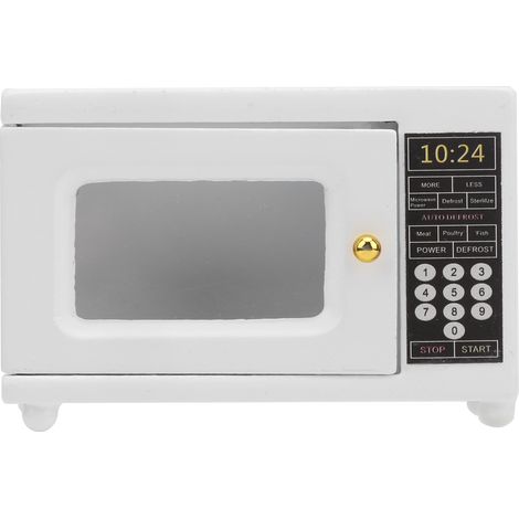 Micro-ondes Miniature 1:12 pour Maison de Poupée, Accessoire de Cuisine, Décoration de Pièce, Électroménager Jouet (1/5)