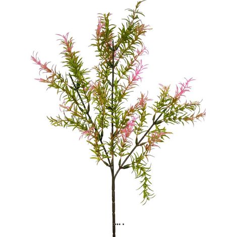 Branche de feuilles de Mirte factice H62cm plastique ext. Vert-rose - couleur: Vert-rose (1/3)