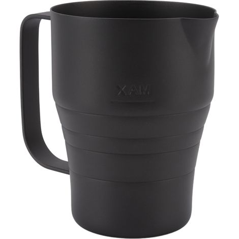 Tasse à lait inoxydable pour mousseur, bec verseur effilé, idéale pour café latte et cappuccino à la maison ou en boutique.