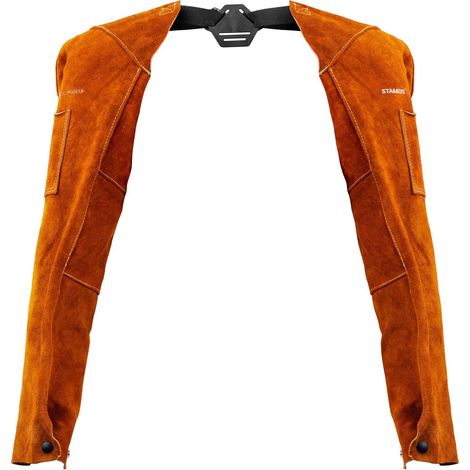 Maniche per saldatura crosta in pelle di bovino 70/57 x 16/26 cm (1/3)