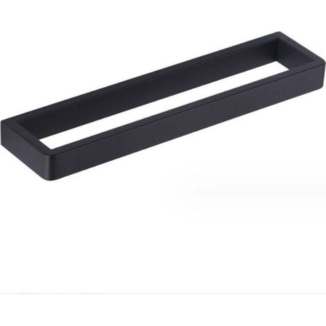 Porte-Serviettes de Salle de Bain Anneau Porte-Serviettes Noir Porte-Serviettes en Acier Inoxydable SUS304 30CM fixé au Mur (1/4)