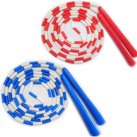 Corde à sauter Corde à sauter souple à perles et corde de vitesse ajustable pour enfants et femmes, entraînement physique (1/5)